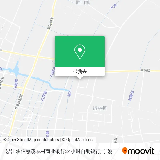 浙江农信慈溪农村商业银行24小时自助银行地图