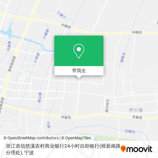 浙江农信慈溪农村商业银行24小时自助银行(樟新南路分理处)地图