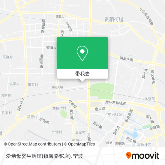 爱亲母婴生活馆(镇海骆驼店)地图