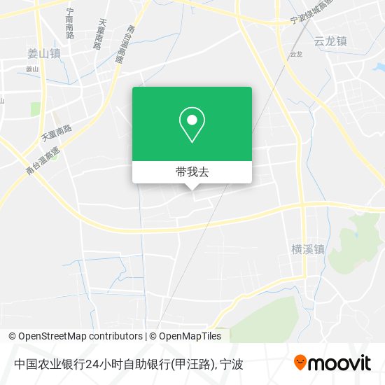 中国农业银行24小时自助银行(甲汪路)地图