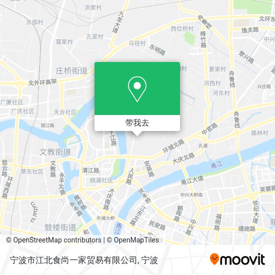 宁波市江北食尚一家贸易有限公司地图