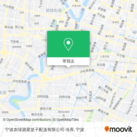 宁波农绿源菜篮子配送有限公司-冷库地图