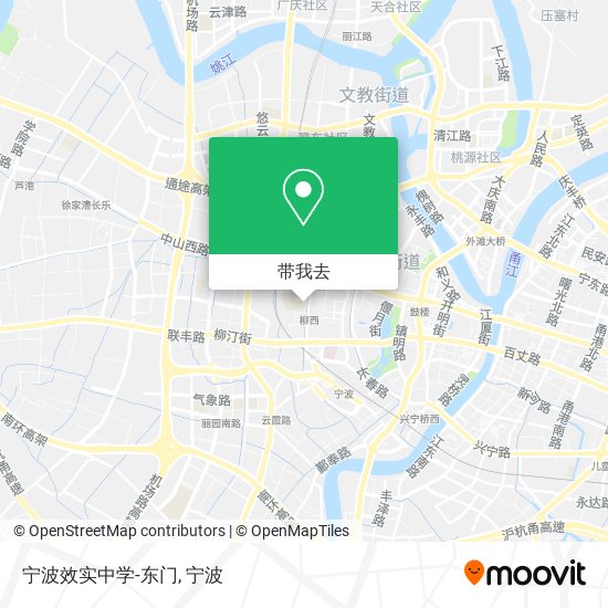 宁波效实中学-东门地图