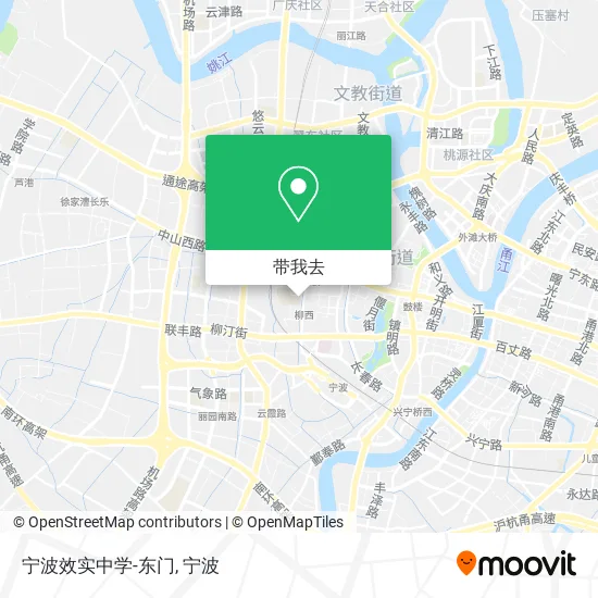 宁波效实中学-东门地图