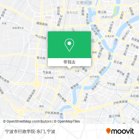宁波市行政学院-东门地图