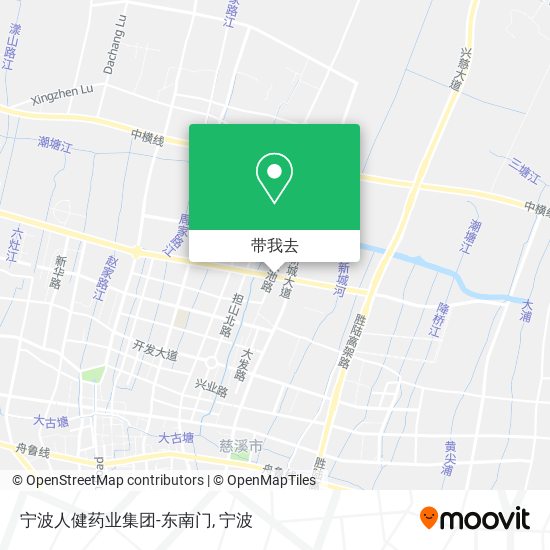 宁波人健药业集团-东南门地图