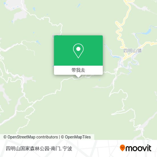 四明山国家森林公园-南门地图