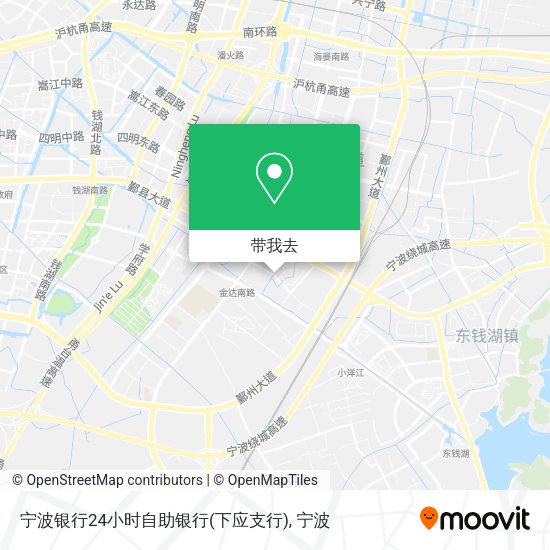 宁波银行24小时自助银行(下应支行)地图