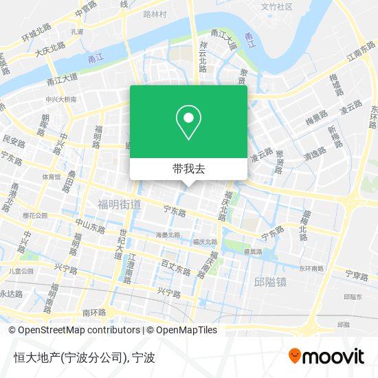 恒大地产(宁波分公司)地图