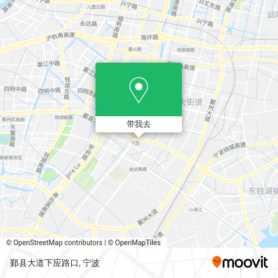 鄞县大道下应路口地图