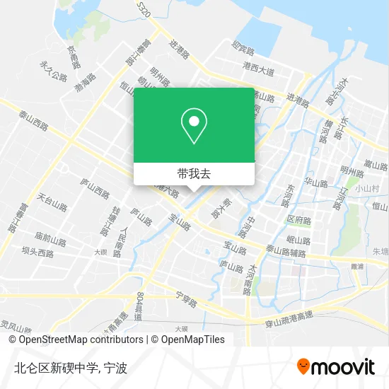 北仑区新碶中学地图