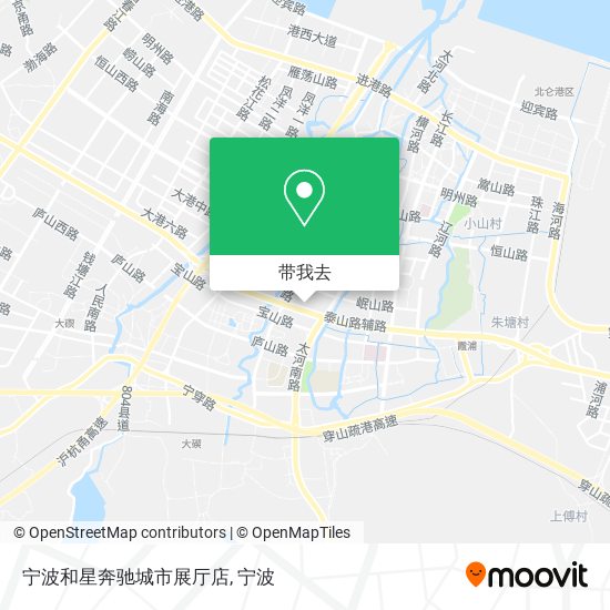 宁波和星奔驰城市展厅店地图