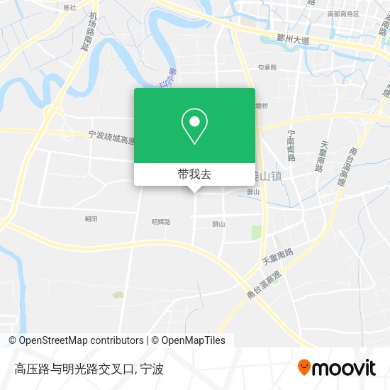 高压路与明光路交叉口地图