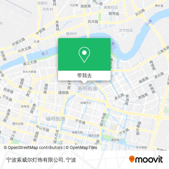 宁波索威尔灯饰有限公司地图
