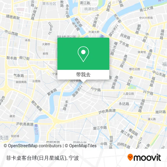 菲卡桌客台球(日月星城店)地图