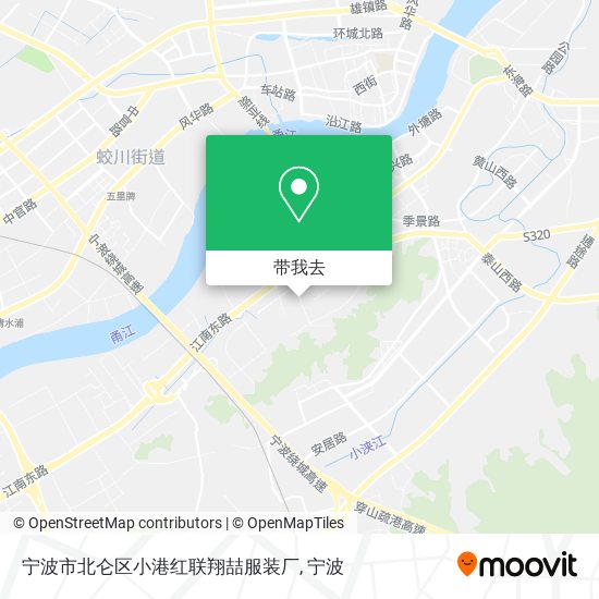 宁波市北仑区小港红联翔喆服装厂地图