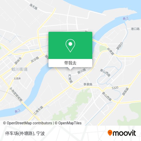 停车场(外塘路)地图