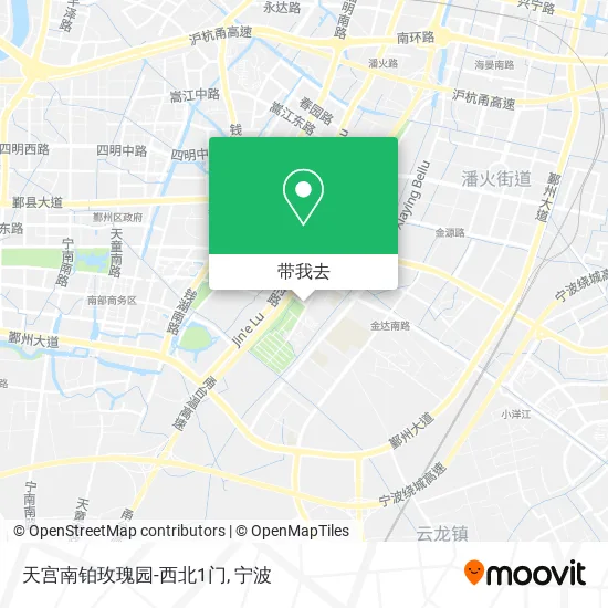 天宫南铂玫瑰园-西北1门地图