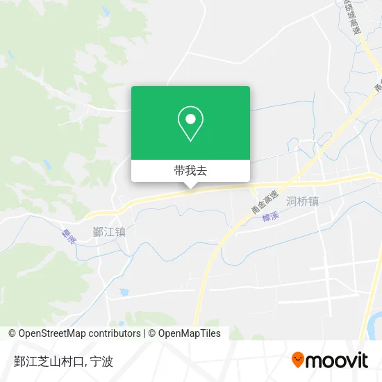 鄞江芝山村口地图