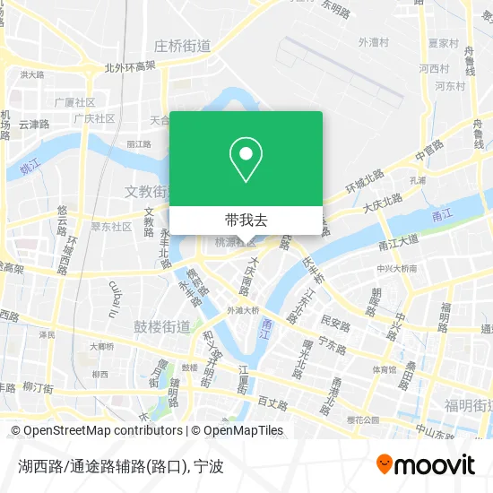 湖西路/通途路辅路(路口)地图