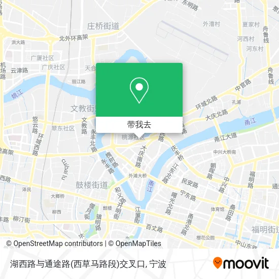 湖西路与通途路(西草马路段)交叉口地图
