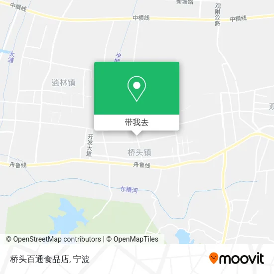 桥头百通食品店地图