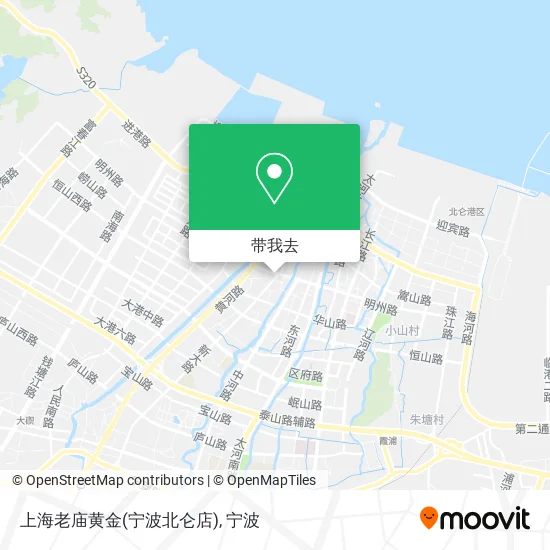 上海老庙黄金(宁波北仑店)地图