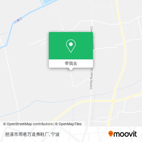 慈溪市周巷万道弗鞋厂地图