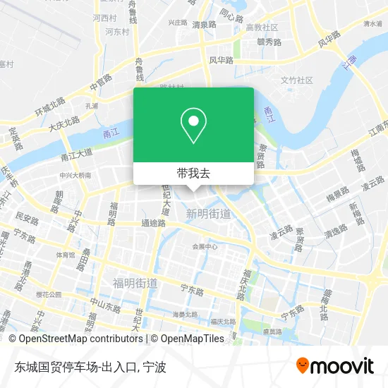 东城国贸停车场-出入口地图