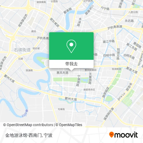 金地游泳馆-西南门地图