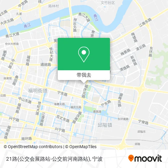 21路(公交会展路站-公交前河南路站)地图