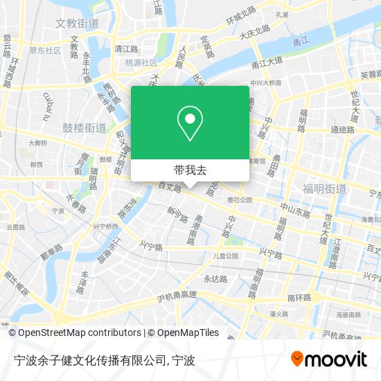 宁波余子健文化传播有限公司地图