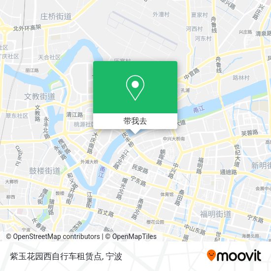 紫玉花园西自行车租赁点地图