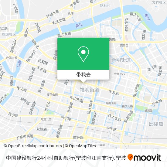中国建设银行24小时自助银行(宁波印江南支行)地图