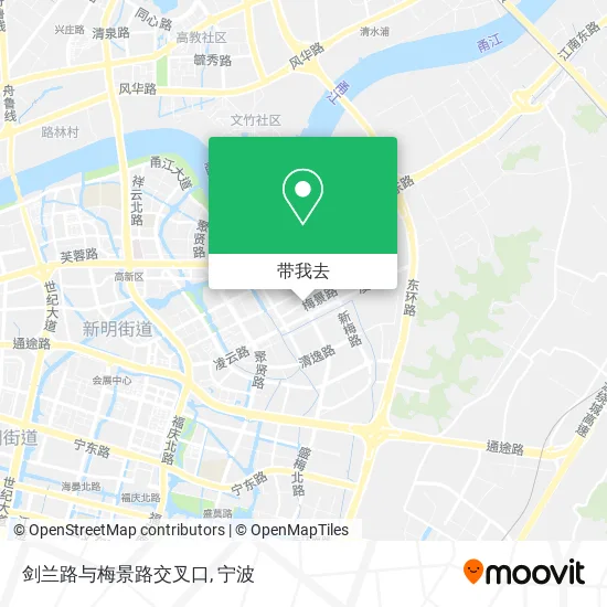 剑兰路与梅景路交叉口地图