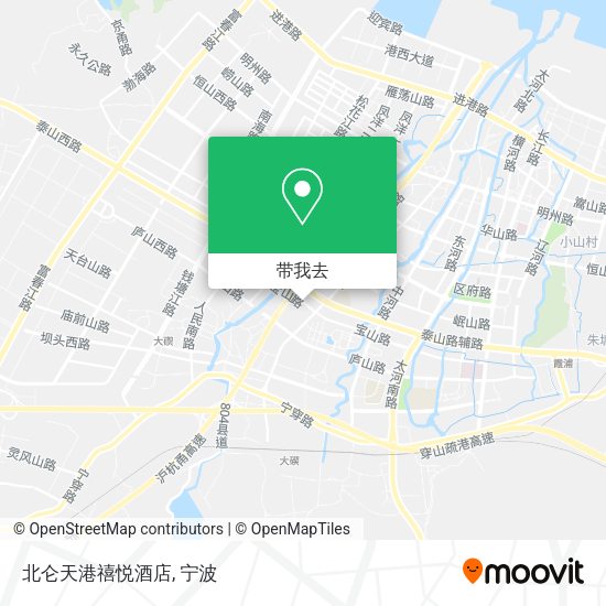 北仑天港禧悦酒店地图