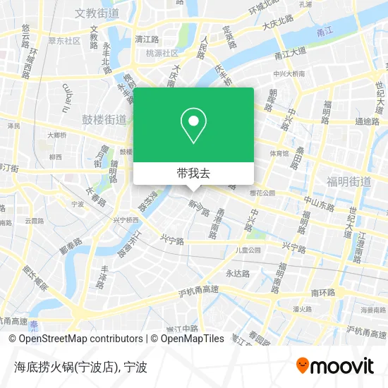 海底捞火锅(宁波店)地图