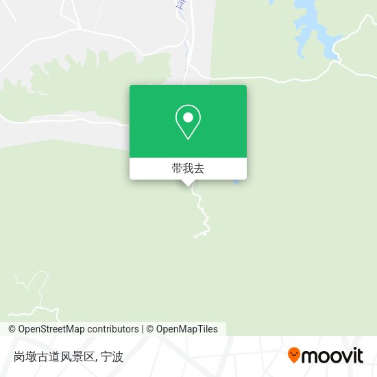 岗墩古道风景区地图