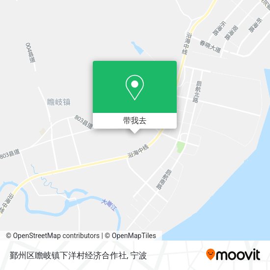 鄞州区瞻岐镇下洋村经济合作社地图