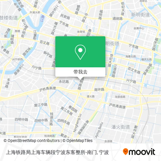 上海铁路局上海车辆段宁波东客整所-南门地图