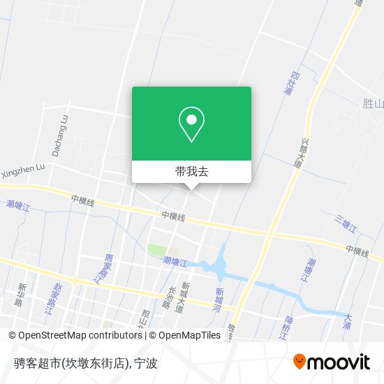 骋客超市(坎墩东街店)地图