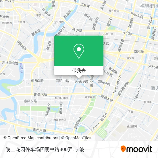 院士花园停车场四明中路300弄地图