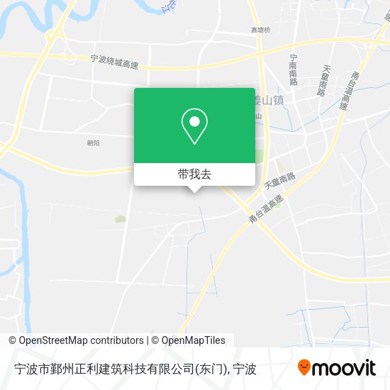 宁波市鄞州正利建筑科技有限公司(东门)地图