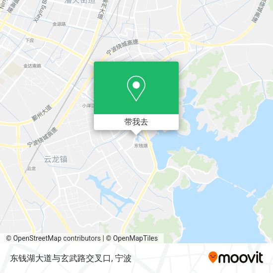 东钱湖大道与玄武路交叉口地图