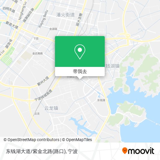 东钱湖大道/紫金北路(路口)地图