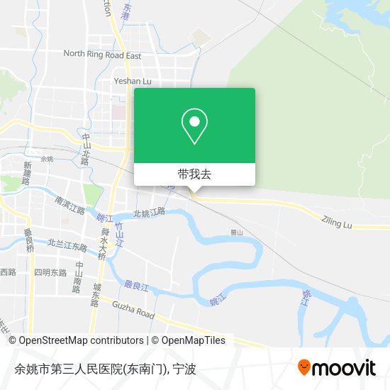 余姚市第三人民医院(东南门)地图