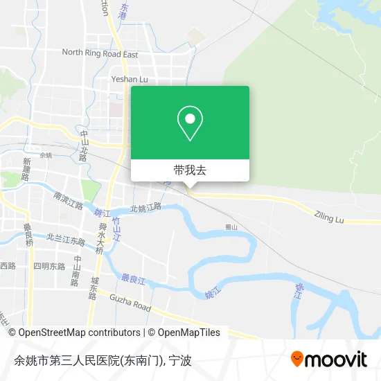 余姚市第三人民医院(东南门)地图