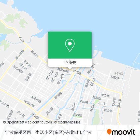 宁波保税区西二生活小区(东区)-东北2门地图
