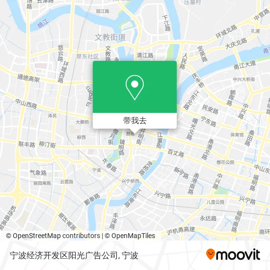 宁波经济开发区阳光广告公司地图