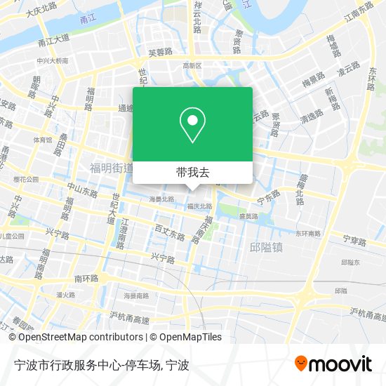 宁波市行政服务中心-停车场地图